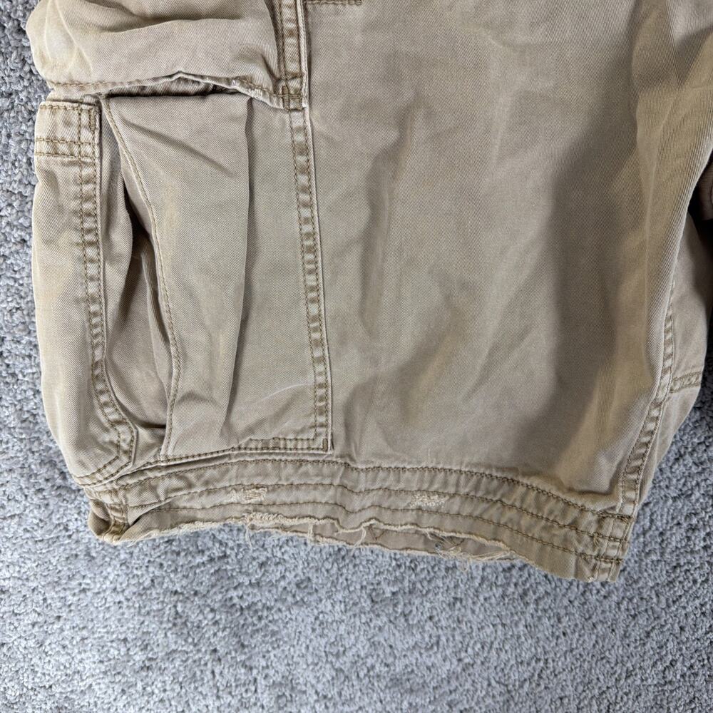 Vtg Polo Ralph Lauren Cargo Shorts Mens 40 Khaki 90s Paratrooper Grunge 9" Baggy - Picture 6 of 12